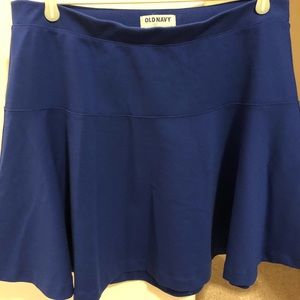 Royal blue A-like skirt from Old Navy